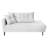 Kit Diva Recamier Azura 140cm Lado Direito e 02 Poltronas Classic Suede Branco - Amarena Móveis