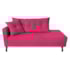 Kit Diva Recamier Azura 140cm Lado Direito e 02 Poltronas Classic Suede Pink - Amarena Móveis