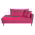 Kit Diva Recamier Azura 185cm Lado Esquerdo e 02 Poltronas Classic Suede Pink - Amarena Móveis