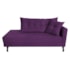 Kit Diva Recamier Azura 185cm Lado Esquerdo e 02 Poltronas Classic Suede Roxo - Amarena Móveis