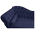 Kit Diva Recamier Juliana 120cm Lado Direito e 01 Poltrona Classic Corano Azul Marinho - Amarena Móveis