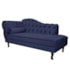 Kit Diva Recamier Juliana 120cm Lado Direito e 01 Poltrona Classic Corano Azul Marinho - Amarena Móveis