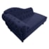 Kit Diva Recamier Juliana 120cm Lado Direito e 01 Poltrona Classic Corano Azul Marinho - Amarena Móveis