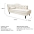 Kit Diva Recamier Juliana 120cm Lado Direito e 01 Poltrona Classic Corano Bege - Amarena Móveis