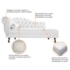 Kit Diva Recamier Juliana 120cm Lado Direito e 01 Poltrona Classic Corano Branco - Amarena Móveis