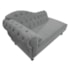 Kit Diva Recamier Juliana 120cm Lado Direito e 01 Poltrona Classic Corano Cinza - Amarena Móveis