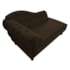 Kit Diva Recamier Juliana 120cm Lado Direito e 01 Poltrona Classic Corano Marrom - Amarena Móveis