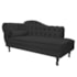 Kit Diva Recamier Juliana 120cm Lado Direito e 01 Poltrona Classic Corano Preto - Amarena Móveis
