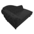 Kit Diva Recamier Juliana 120cm Lado Direito e 01 Poltrona Classic Corano Preto - Amarena Móveis