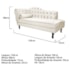 Kit Diva Recamier Juliana 120cm Lado Direito e 2 Poltronas Classic Corano Bege - Amarena Móveis