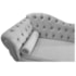 Kit Diva Recamier Juliana 120cm Lado Direito e 2 Poltronas Classic Linho Cinza Claro - Amarena Móveis