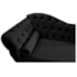 Kit Diva Recamier Juliana 120cm Lado Direito e 2 Poltronas Classic Linho Preto - Amarena Móveis