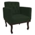 Kit Diva Recamier Juliana 120cm Lado Direito e 2 Poltronas Classic Linho Verde - Amarena Móveis