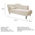Kit Diva Recamier Juliana 120cm Lado Direito e 2 Poltronas Classic Suede Bege - Amarena Móveis