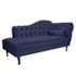 Kit Diva Recamier Juliana 120cm Lado Esquerdo e 01 Poltrona Classic Corano Azul Marinho - Amarena Móveis