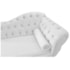 Kit Diva Recamier Juliana 120cm Lado Esquerdo e 01 Poltrona Classic Corano Branco - Amarena Móveis