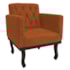 Kit Diva Recamier Juliana 120cm Lado Esquerdo e 1 Poltrona Classic Suede Terracota - Amarena Móveis