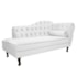 Kit Diva Recamier Juliana 120cm Lado Esquerdo e 2 Poltronas Classic Corano Branco - Amarena Móveis