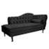 Kit Diva Recamier Juliana 120cm Lado Esquerdo e 2 Poltronas Classic Linho Preto - Amarena Móveis