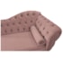 Kit Diva Recamier Juliana 120cm Lado Esquerdo e 2 Poltronas Classic Linho Rose