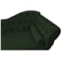 Kit Diva Recamier Juliana 120cm Lado Esquerdo e 2 Poltronas Classic Linho Verde - Amarena Móveis