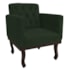 Kit Diva Recamier Juliana 120cm Lado Esquerdo e 2 Poltronas Classic Linho Verde - Amarena Móveis
