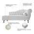 Kit Diva Recamier Juliana 120cm Lado Esquerdo e 2 Poltronas Classic Suede Branco - Amarena Móveis