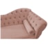 Kit Diva Recamier Juliana 120cm Lado Esquerdo e 2 Poltronas Classic Suede Rose - Amarena Móveis