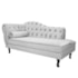 Kit Diva Recamier Juliana 130cm Lado Direito e 02 Poltronas Julia Corano Branco - Amarena Móveis