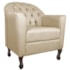 Kit Diva Recamier Juliana 140cm Lado Direito e 02 Poltronas Julia Corano Bege - Amarena Móveis