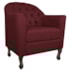 Kit Diva Recamier Juliana 140cm Lado Direito e 02 Poltronas Julia Suede Bordô - Amarena Móveis