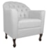 Kit Diva Recamier Juliana 140cm Lado Direito e 02 Poltronas Julia Suede Branco - Amarena Móveis
