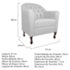 Kit Diva Recamier Juliana 140cm Lado Direito e 02 Poltronas Julia Suede Branco - Amarena Móveis