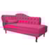 Kit Diva Recamier Juliana 140cm Lado Direito e 02 Poltronas Julia Suede Pink - Amarena Móveis