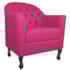 Kit Diva Recamier Juliana 140cm Lado Direito e 02 Poltronas Julia Suede Pink - Amarena Móveis