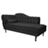 Kit Diva Recamier Juliana 140cm Lado Direito e 02 Poltronas Julia Suede Preto - Amarena Móveis