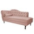 Kit Diva Recamier Juliana 140cm Lado Direito e 02 Poltronas Julia Suede Rosê - Amarena Móveis