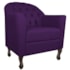 Kit Diva Recamier Juliana 140cm Lado Direito e 02 Poltronas Julia Suede Roxo - Amarena Móveis