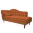 Kit Diva Recamier Juliana 140cm Lado Direito e 02 Poltronas Julia Suede Terracota - Amarena Móveis
