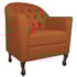 Kit Diva Recamier Juliana 140cm Lado Direito e 02 Poltronas Julia Suede Terracota - Amarena Móveis