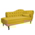 Kit Diva Recamier Juliana 140cm Lado Esquerdo e 01 Poltrona Classic Suede Amarelo - Amarena Móveis