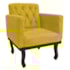 Kit Diva Recamier Juliana 140cm Lado Esquerdo e 01 Poltrona Classic Suede Amarelo - Amarena Móveis