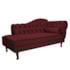 Kit Diva Recamier Juliana 140cm Lado Esquerdo e 01 Poltrona Classic Suede Bordô - Amarena Móveis