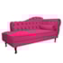 Kit Diva Recamier Juliana 140cm Lado Esquerdo e 01 Poltrona Classic Suede Pink - Amarena Móveis