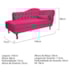 Kit Diva Recamier Juliana 140cm Lado Esquerdo e 01 Poltrona Classic Suede Pink - Amarena Móveis