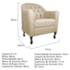 Kit Diva Recamier Juliana 140cm Lado Esquerdo e 02 Poltronas Julia Corano Bege - Amarena Móveis