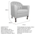 Kit Diva Recamier Juliana 140cm Lado Esquerdo e 02 Poltronas Julia Corano Branco - Amarena Móveis