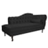 Kit Diva Recamier Juliana 140cm Lado Esquerdo e 02 Poltronas Julia Corano Preto - Amarena Móveis