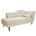 Kit Diva Recamier Juliana 140cm Lado Esquerdo e 02 Poltronas Julia Suede Bege - Amarena Móveis