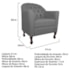 Kit Diva Recamier Juliana 140cm Lado Esquerdo e 02 Poltronas Julia Suede Cinza - Amarena Móveis